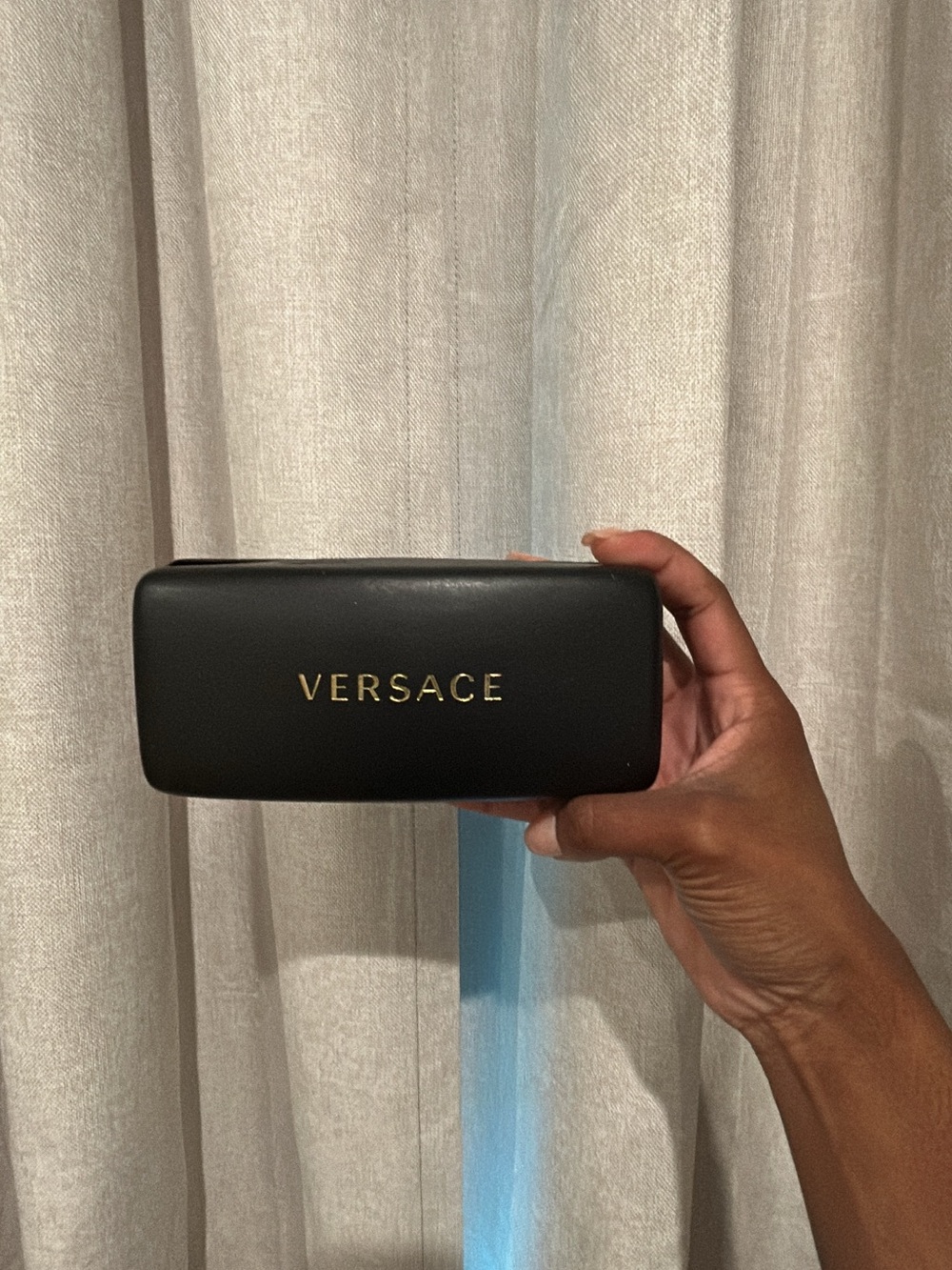 Versace Black and Gold Octagonal Sunglasses - Picture 7 of 12